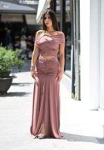 Clothing ANNA SAMOUKA VASIA CRYSTAL MAXI DRESS