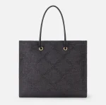 Bags ELISABETTA FRANCHI LARGE TOTE BAG IN JACQUARD RAFFIA