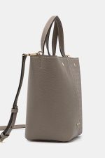 New collection MICHAEL KORS FLORA MEDIUM SIGNATURE LOGO AND PEBBLED LEATHER TOTE BAG