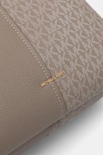 New Collection MICHAEL KORS FLORA MEDIUM SIGNATURE LOGO AND LEATHER SATCHEL
