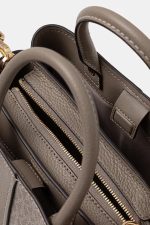 New Collection MICHAEL KORS FLORA MEDIUM SIGNATURE LOGO AND LEATHER SATCHEL