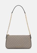 New collection MICHAEL KORS EMPIRE MEDIUM SIGNATURE LOGO CHAIN LINK POCHETTE