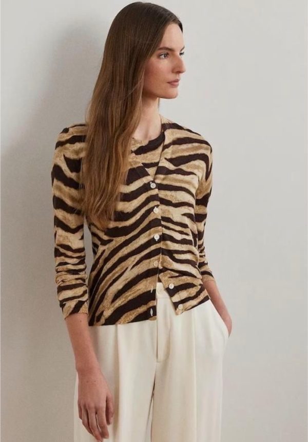 New Collection LAUREN RALPH LAUREN DENZEL LONG SLEEVE CARDIGAN