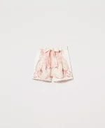 Sales TWINSET PRINTED LINEN SHORTS