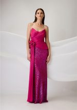 Clothing ALLURE EVENING FUXIA SEQUIN SET
