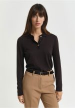 New collection GANT SEAMLESS BUTTONED LONG SLEEVE POLO SHIRT