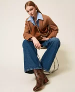 New Collection TWINSET LILIANE MEDIUM SUEDE BAG