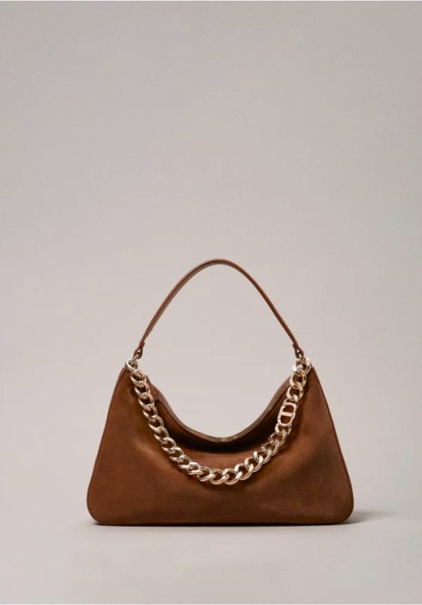 New Collection TWINSET LILIANE MEDIUM SUEDE BAG