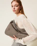 New Collection TWINSET LILIANE MEDIUM SUEDE BAG