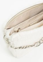 New collection TWINSET ECO-FUR SHOULDER BAG WITH DECORATIVE CHAIN
