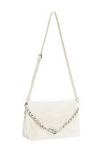 New collection TWINSET ECO-FUR SHOULDER BAG WITH DECORATIVE CHAIN