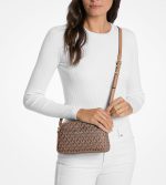 New collection MICHAEL KKORS JET SET SMALL SIGNATURE LOGO CAMERA CROSSBODY BAG