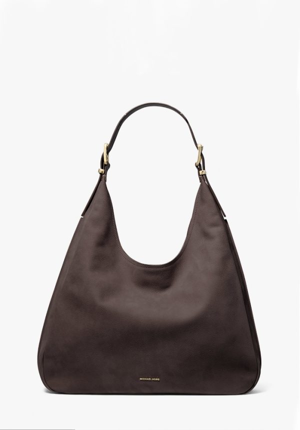 New Collection MICHAEL KORS NOLITA LARGE NUBUCK HOBO SHOULDER BAG