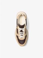 New collection MICHAEL KORS ARLA LEATHER AND SUEDE TRAINER