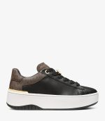 New collection MICHAEL KORS DOTTIE LEATHER AND SIGNATURE LOGO SNEAKER