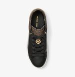 New collection MICHAEL KORS DOTTIE LEATHER AND SIGNATURE LOGO SNEAKER