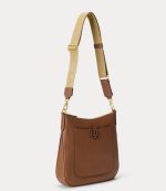 New collection LAUREN RALPH LAUREN CAMERYN PEBBLED LEATHER LARGE CROSSBODY BAG