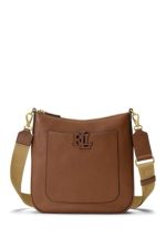 New collection LAUREN RALPH LAUREN CAMERYN PEBBLED LEATHER LARGE CROSSBODY BAG