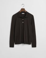 New collection GANT SEAMLESS BUTTONED LONG SLEEVE POLO SHIRT