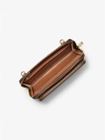 New collection MICHAEL KORS JET SET LARGE SIGNATURE LOGO CONVERTIBLE CROSSBODY BAG