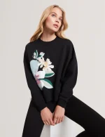 New collection TED BAKER BROOKLA PRINTED EMBROIDERED SWEATSHIRT