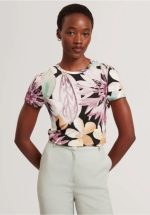New collection TED BAKER SAALMA PRINTED FITTED TEE