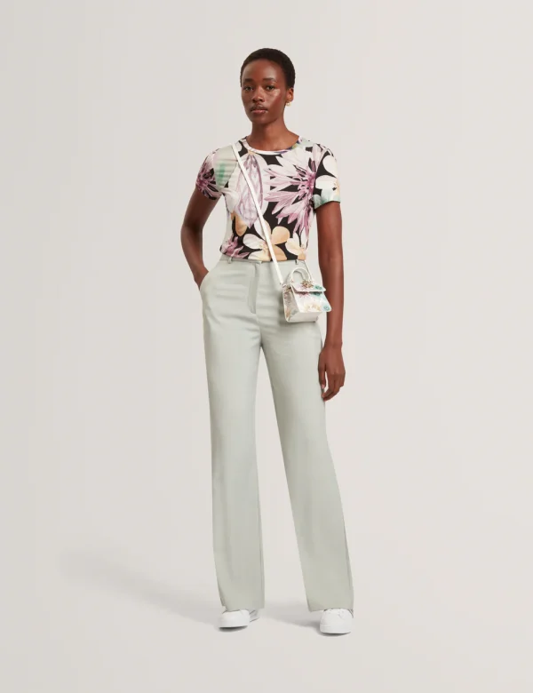 New Collection TED BAKER SAALMA PRINTED FITTED TEE