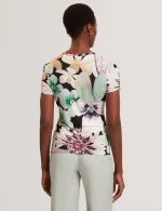 New collection TED BAKER SAALMA PRINTED FITTED TEE