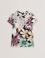 New collection TED BAKER SAALMA PRINTED FITTED TEE