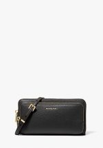 New collection MICHAEL KORS JET SET LARGE PEBBLED LEATHER CONVERTIBLE CROSSBODY BAG