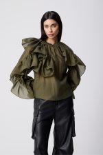 New collection AVANT GARDE FAUX LEATHER CARGO PANTS