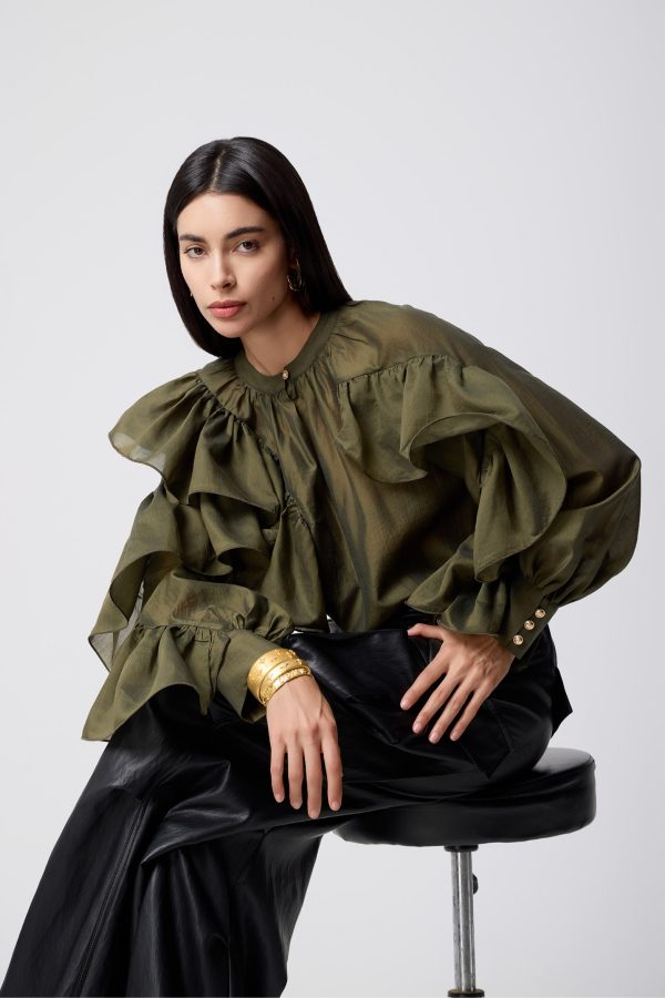 New Collection AVANT GARDE FAUX LEATHER CARGO PANTS