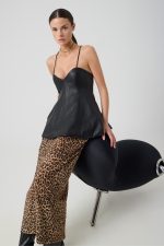 New collection AVANT GARDE FAUX LEATHER TOP