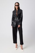 New collection AVANT GARDE FAUX LEATHER JACKET