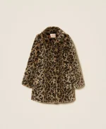 New Collection TWINSET ANIMAL PRINT FAUX FUR COAT