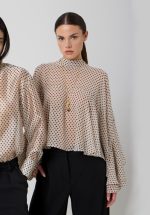 New collection AVANT GARDE POLKA DOT BLOUSE