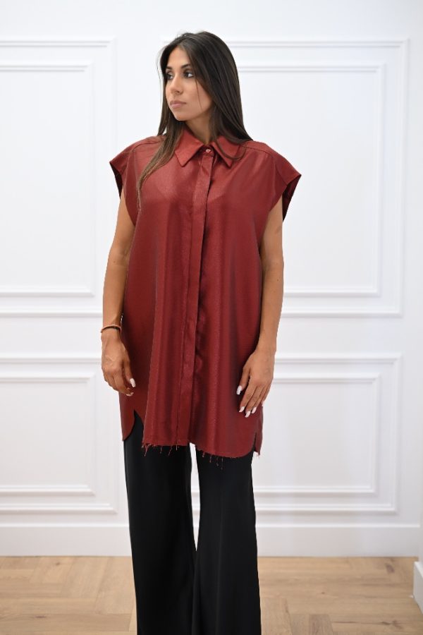 New Collection C KONTOVA METALLIC SHIRT DRESS