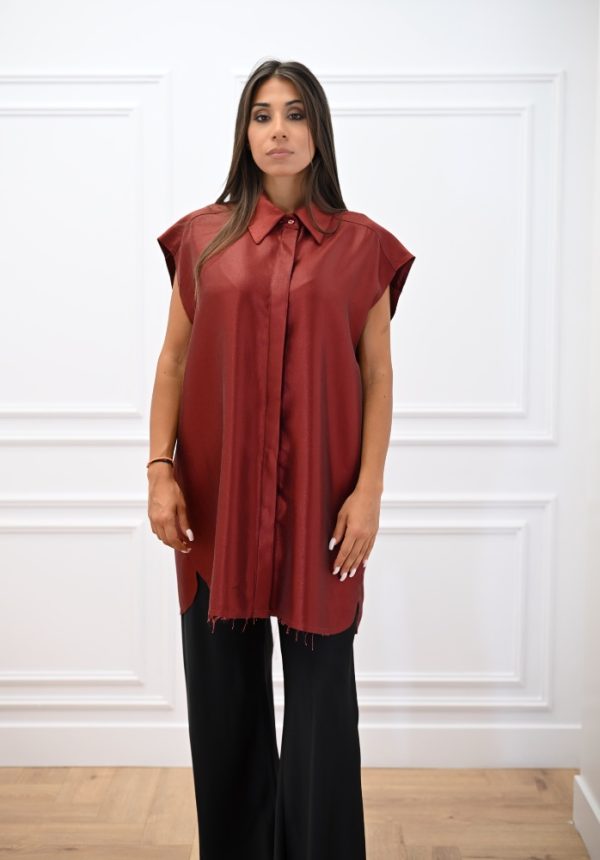 New Collection C KONTOVA METALLIC SHIRT DRESS