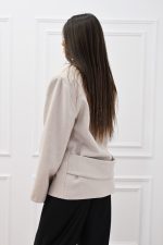 New Collection C KONTOVA WOOL BLEND JACKET BEIGE