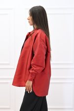 New collection C KONTOVA RED TAFFETA SHIRT