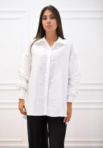 New collection C KONTOVA WHITE TAFFETA SHIRT