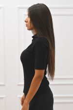 New collection C KONTOVA RIB KNIT TOP BLACK