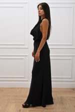 New collection C KONTOVA SATIN DRAPE TOP AND SATIN LONG SKIRT