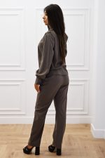 New Collection C KONTOVA BUTTON SHIRT TOP AND HIGH WAIST PANTS