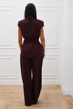 New Collection C KONTOVA CAPSLEEVE JACKET AND PANTS WITH PLEATS