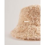 New Collection TED BAKER FLUFFYI NATURAL FAUX SHEARLING BUCKET HAT
