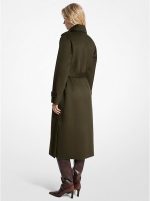 New collection MICHAEL KORS WOOL BLEND BELTED COAT
