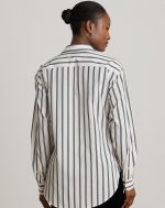 New collection LAUREN RALPH LAUREN RELAXED FIT STRIPED COTTON SHIRT