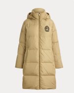 New collection LAUREN RALPH LAUREN CREST PATCH HOODED QUILTED DOWN COAT