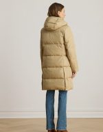 New collection LAUREN RALPH LAUREN CREST PATCH HOODED QUILTED DOWN COAT